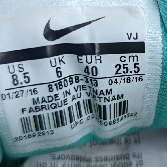 Nike Women's Lunartempo 2 Running Shoe green 818098 313 Size 8.5 - Picture 10 of 11